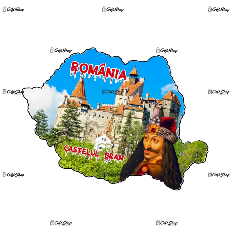 Castelul bran, vlad tepes, magnet harta, model mgs 204